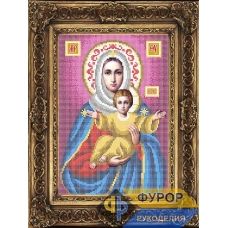 ФР-ИБ4-169-1 Леушинская Пресвятая Богородица. Схема для вышивки бисером ТМ Фурор