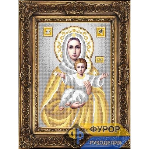 ФР-ИБ4-169-2 Леушинская Пресвятая Богородица. Схема для вышивки бисером ТМ Фурор