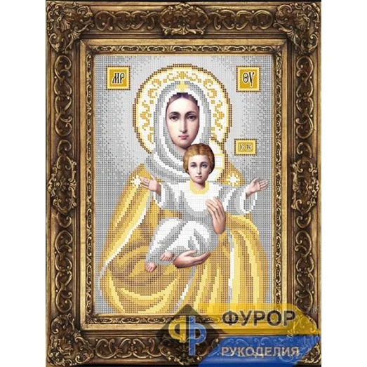ФР-ИБ4-169-2 Леушинская Пресвятая Богородица. Схема для вышивки бисером ТМ Фурор