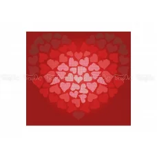 ЧВ-6055 (40*45) Сердечко Валентинка. Схема для вышивки бисером. Бисерок 
