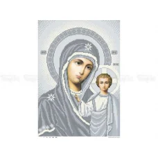 ЧВ-5217с МБ Казанская (серая). Схема для вышивки бисером. Бисерок