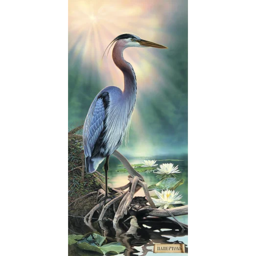 РТ150104 Величественная цапля. Техника Папертоль