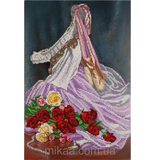 МИКА-0408 (А3) Розы балерины. Схема для вышивки бисером
