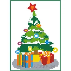 КТК-6002 Новогодняя ёлка. Схема для вышивки бисером Каролинка