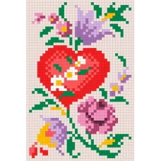 АМД-102 Валентинка. Набор для алмазной выкладки камнями. Княгиня Ольга