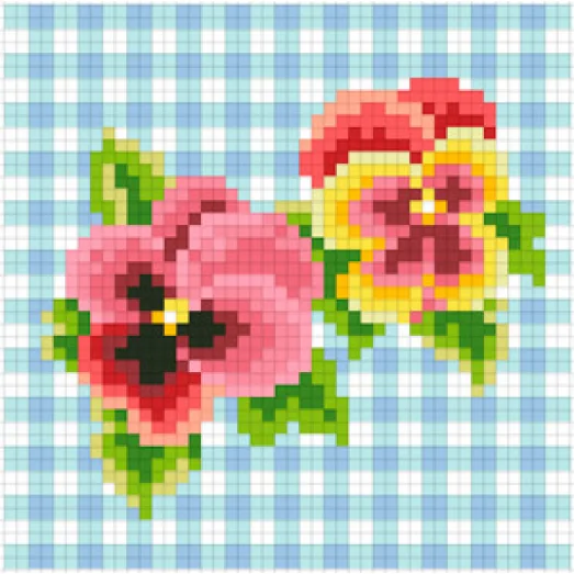 АМД-103 Анютины глазки. Набор для алмазной выкладки камнями. Княгиня Ольга