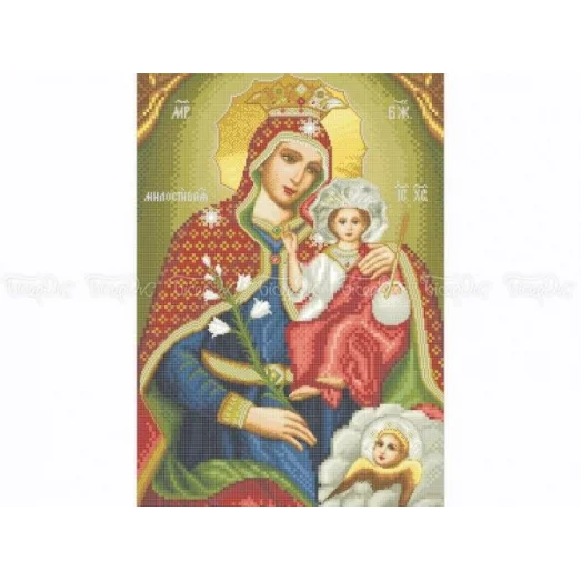 ЧВ-8050 Св. Богородица Милостивая. Схема для вышивки бисером. Бисерок