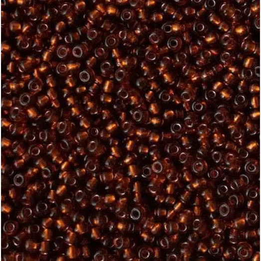 19090 Бисер Preciosa коричневый блестящий глянцевый