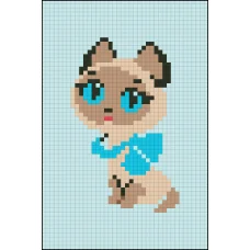 АМД-108 Котёнок. Набор для алмазной выкладки камнями. Княгиня Ольга