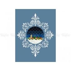10-355 (30*40) Новогодний шар. Схема для вышивки бисером Бисерок