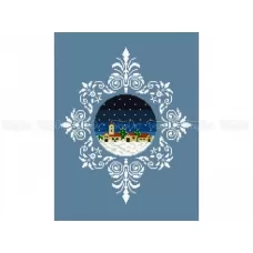 10-355 (30*40) Новогодний шар. Схема для вышивки бисером Бисерок