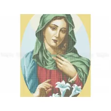 20-218 (40*60) Святая Мария. Схема для вышивки бисером Бисерок