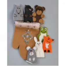 В-159 Пальчиковые игрушки к сказке Рукавичка. Набор для валяния ТМ Чаривна Мить