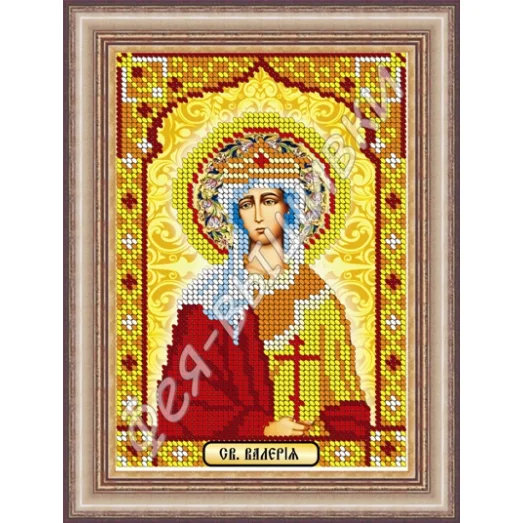 КС-019 Св. Валерия. Схема для вышивки бисером. ТМ Фея Вышивки 