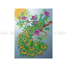 ЧВ-5044 Павлин на ветке. Схема для вышивки бисером. Бисерок