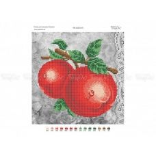 ЧВ-3322 Красные яблоки. Схема для вышивки бисером. Бисерок