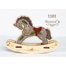 ФРЗ-1101 Праздничный. Набор для вышивки крестом на деревянной основе. ТМ ФрузелОК