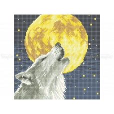 50-338 (30*40) Волк. Схема для вышивки бисером Бисерок