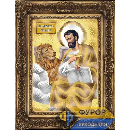 ФР-ИБ5-162-2 Марк Святой Апостол (золото). Схема для вышивки бисером ТМ Фурор Рукоделия