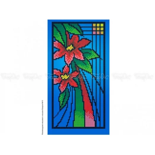 ЧВ-3310 Витраж зима. Схема для вышивки бисером. Бисерок