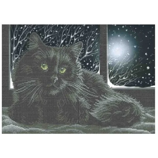 А3-К-894 Зимняя ночь. Схема для вышивки бисером ТМ Acorns