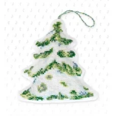 JK024 Набор Новогодняя игрушка Ёлочка для вышивки крестиком. Luca-s