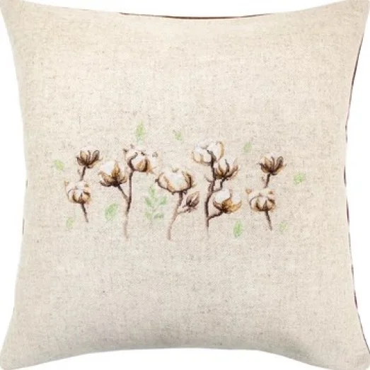 PB203 Цветы. Набор для вышивки подушки нитками. Luca-s