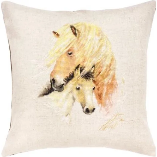 PB179 Мама и малыш. Набор для вышивки подушки нитками. Luca-s