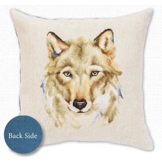 PB164 Оборот подушки. Набор для вышивки подушки нитками. Luca-s