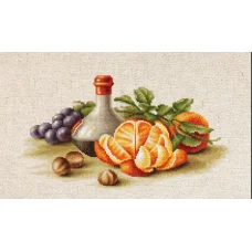 BL2250 Натюрморт с апельсинами. Набор для вышивки нитками. Luca-s