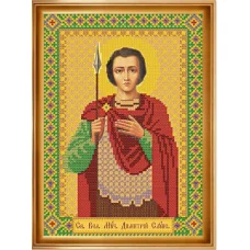 С9176 Св. Вмч. Дмитрий (Димитрий) Солунский Мироточивый. Набор для вышивки бисером Нова Слобода