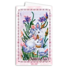 АОМ-006 Открытка-конверт. Единорожки. Абрис Арт