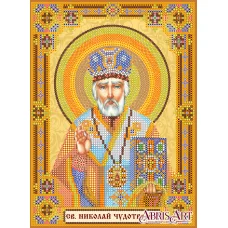 АСК-154 Домашний иконостас Николай Чудотворец Схема для вышивки бисером на холсте Абрис Арт