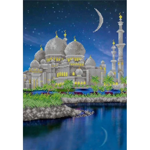 АХ2-067 Мечеть. Схема для вышивки бисером. А-Строчка