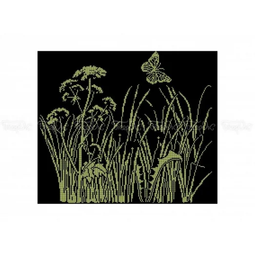 ЧВ-6054 (40*45) Одуванчики. Схема для вышивки бисером. Бисерок