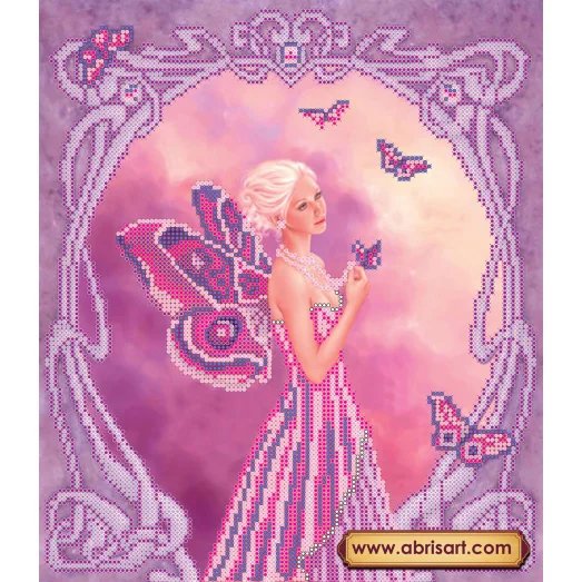 АС-111 Аметист. Схема для вышивки бисером на холсте. АбрисАрт