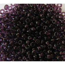 20080 Бисер прозрачный, темный аметист, квадратное отверстие