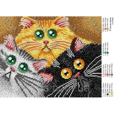 МИКА-2014 (А4) Глазастая семья. Схема для вышивки бисером