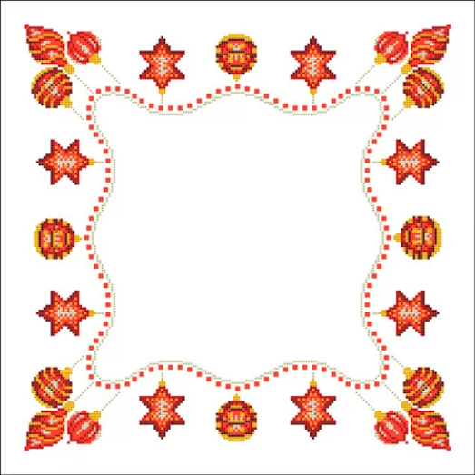 СТН-009 Красные украшения. Салфетка для вышивки бисером. Княгиня Ольга