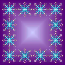 СТН-002 Снежинки (синий фон). Салфетка для вышивки бисером. Княгиня Ольга