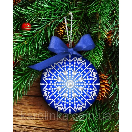 НГ-03 Заготовка новогодней игрушки для вышивки бисером и бусинами. ТМ Каролинка