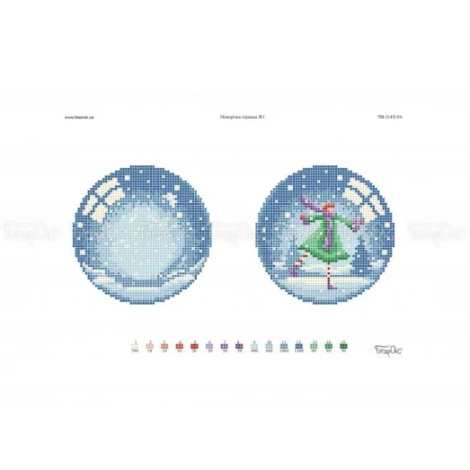 ЧВ-3501 Новогодняя игрушка №1. Схема для вышивки бисером. Бисерок