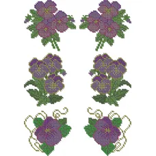 ВРФ-022 Водорастворимый флизелин - Цветочный. ТМ ЮМА