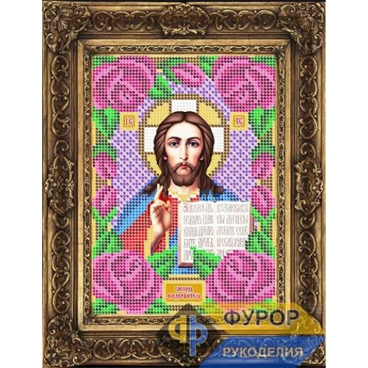 ФР-ИБ5-170 Господь Вседержитель в розах. Схема для вышивки бисером ТМ Фурор