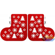 ФР-ИНБ-001 Игрушка новогодняя. Схема для вышивки бисером ТМ Фурор