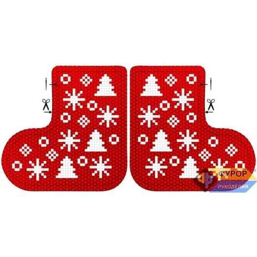 ФР-ИНБ-001 Игрушка новогодняя. Схема для вышивки бисером ТМ Фурор