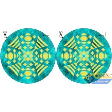 ФР-ИНБ-007 Игрушка новогодняя. Схема для вышивки бисером ТМ Фурор