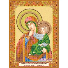 АСК-142 Икона Богоматери Отрада Схема для вышивки бисером на холсте Абрис Арт