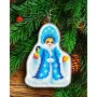 НГ-15 Заготовка новогодней игрушки Снегурочка для вышивки бисером. ТМ Каролинка