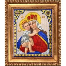 И-4034 Дева Мария с младенцем Иисусом. Схема для вышивки бисером Благовест
